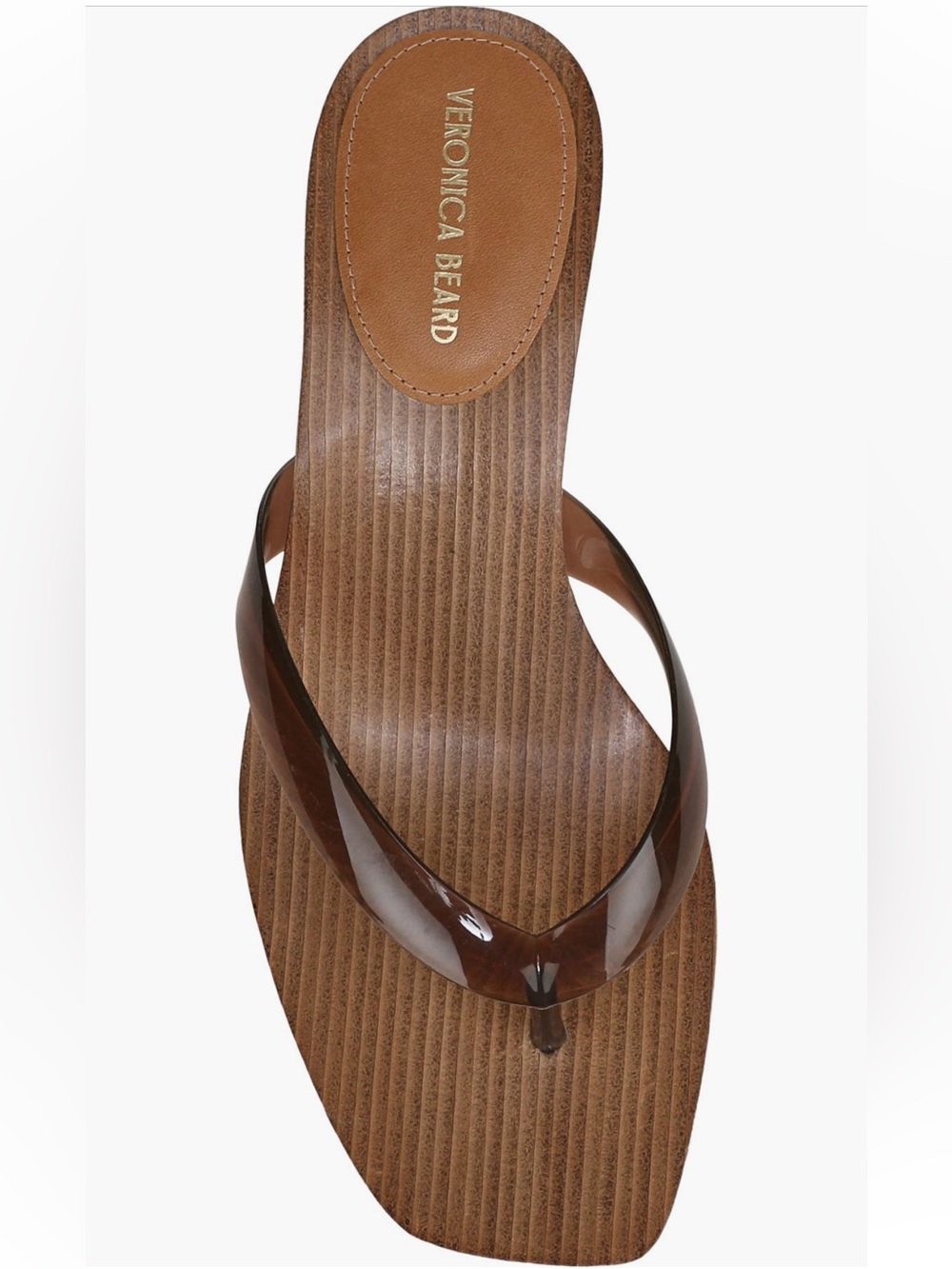 NEW Veronica Beard Clea Jelly Sandal in Hazelwood - Picture 5 of 11